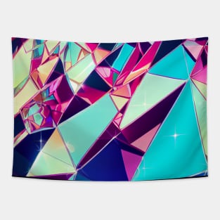 Slanted crystals Tapestry