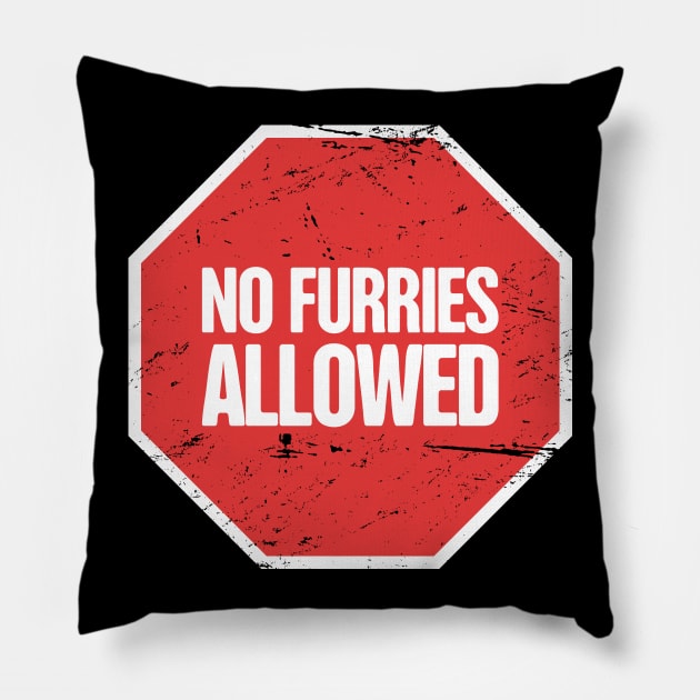 Funny Anthro Furry Fandom Fursuit Con Gift Pillow by MeatMan