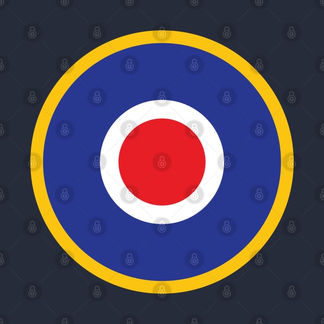 Iconic British RAF target roundel Spitfire, Hurricane, Lancaster. by retropetrol