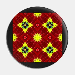 Red Yellow Chrysanthemum Pattern Number 20 Pin