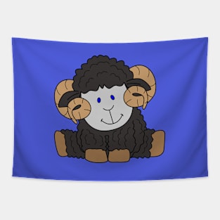 Black Ram Tapestry