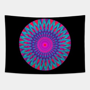 Psychedelisches Mandala, bunt und meditativ. Tapestry