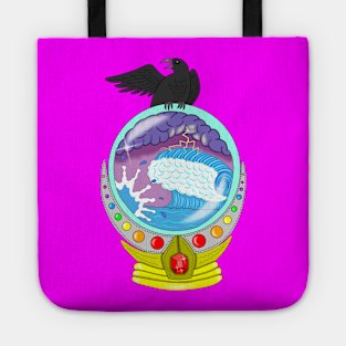 Stormy crystal ball Tote