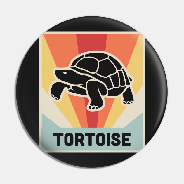 TORTOISE - Vintage 70s Style Poster Pin by MeatMan