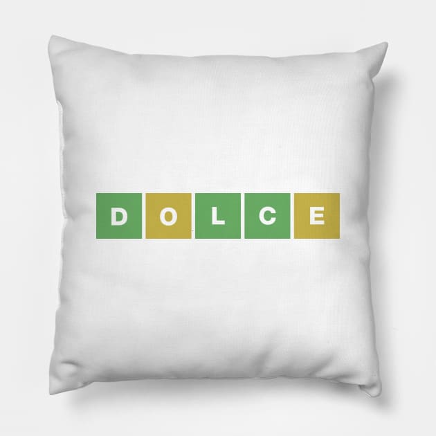 D E L C O - Wordle Pillow by 4check