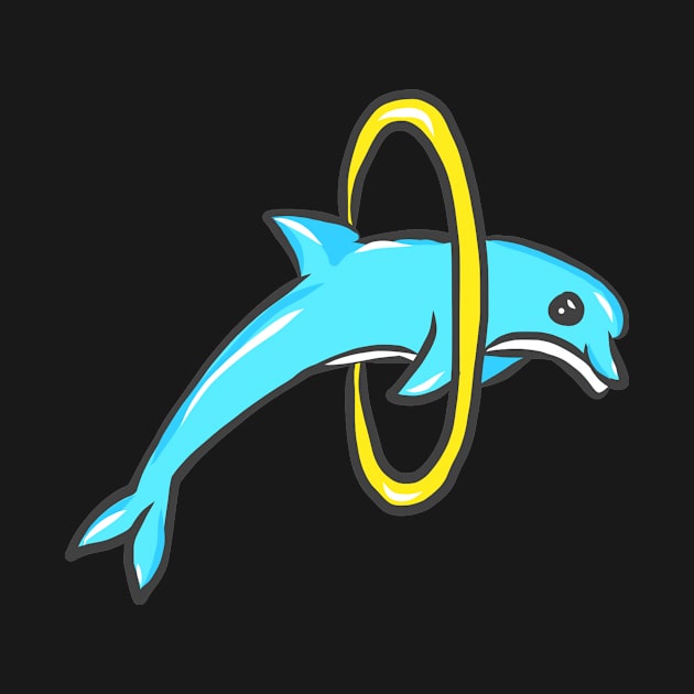 cute dolphin design whale fish animal welfare dolphin by KK-Royal