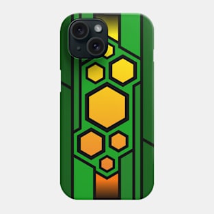 Abstract hexagons background Phone Case