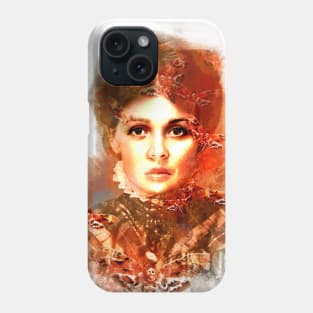 Mr. Ash's Studio enigmatic beautiful woman with scarlet hawkmoths deathshead moths Phone Case