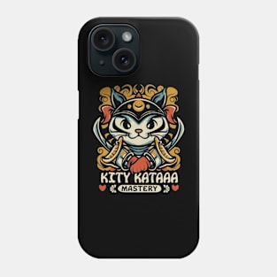 Kitty katana mastery Phone Case