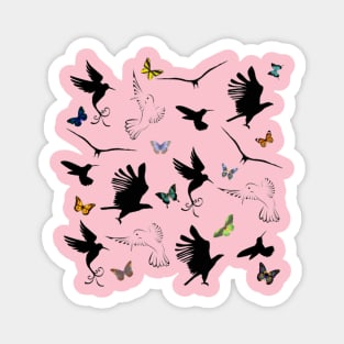 bird pattern,the awakening of spring Magnet