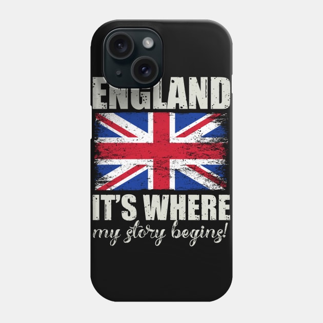 Proud England patriotic cool gift Phone Case by Albatross