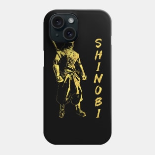 Ninja SHINOBI Silhouette Abstract Japanese Art of a Legendary Shadow Warrior Phone Case