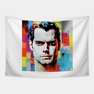 Portrait of Henry Cavill Tapestry