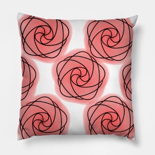 Patterned Roses Pillow