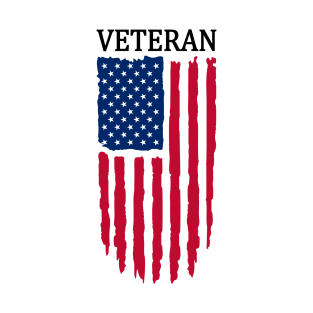 Veteran distressed Flag T-Shirt