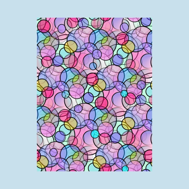 PASTEL Circles Abstract Art by SartorisArt1