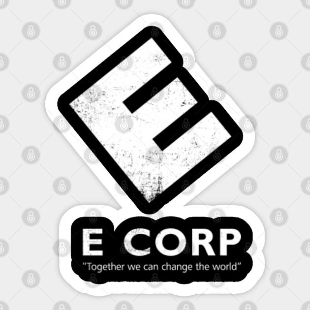 E Corp Mr Robot Sticker Teepublic