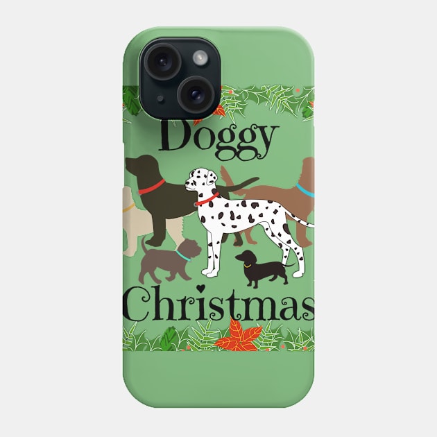 Doggy Christmas Phone Case by designInk