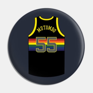 Dikembe Mutombo Denver Jersey Qiangy Pin