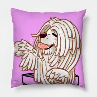 Pocket Cute Komondor Dog Pillow