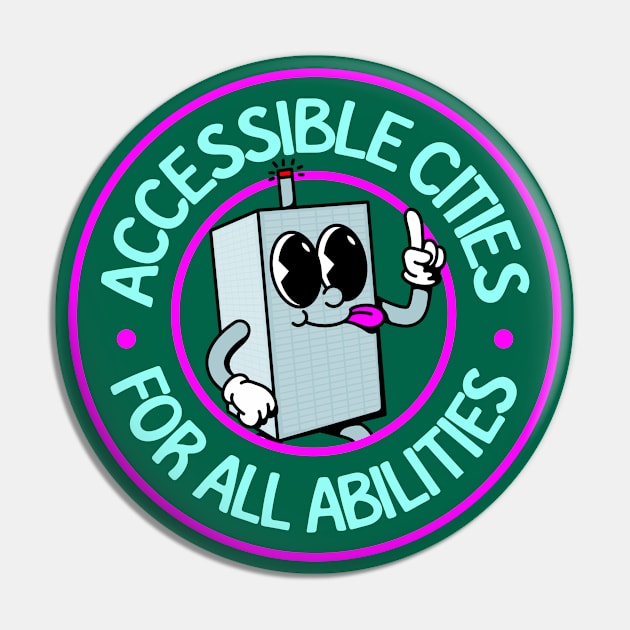 Accessible Cities For All Abilities - Accessibility Pin by Football from the Left