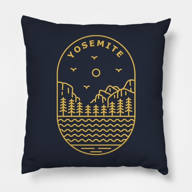 Yosemite Pillow by VEKTORKITA