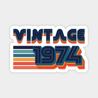 Vintage 1974 - Birthyear Magnet