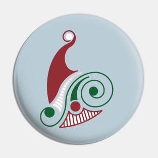 Creepy Christmas Clown Pin