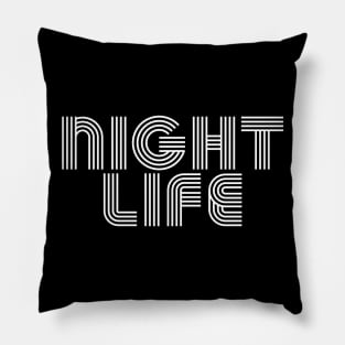 NIGHT LIFE - White Pillow