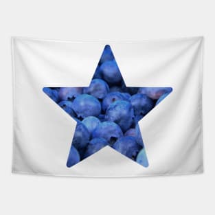 Blueberry Fruit Star Tapestry