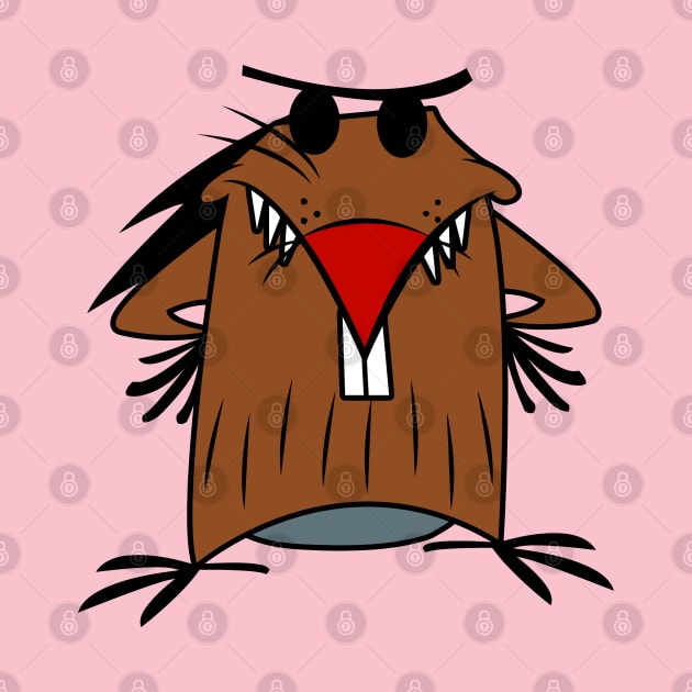 Angry Beaver Daggett by bonekaduduk