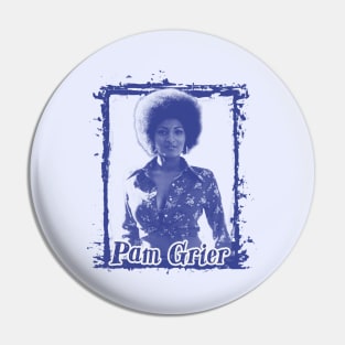 Pam Grier Blue Scene Pin