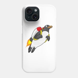 Penguin Flying Jetpack Phone Case