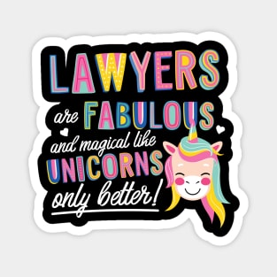 Lawyers are like Unicorns Gift Idea Magnet