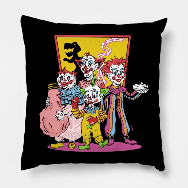 Killer Klowns Pillow by ClairesGreetings