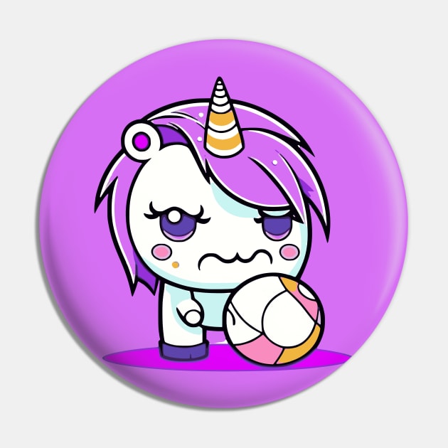 Angry Unicorn Pin by JoeStylistics