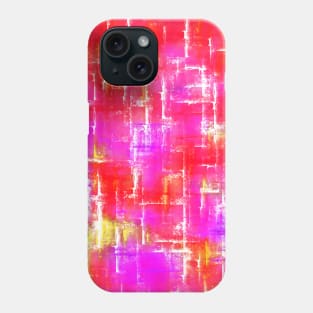 Random Intersections in Red Purple Yellow and White Phone Case