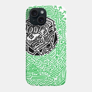 Distorted map Phone Case