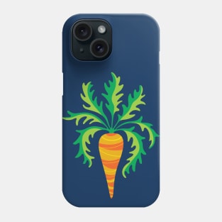 CRAZY CARROT Fun Healthy Vegetable Veggie Orange Green - UnBlink Studio by Jackie Tahara Phone Case