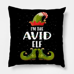 Im The Avid Elf Christmas Pillow