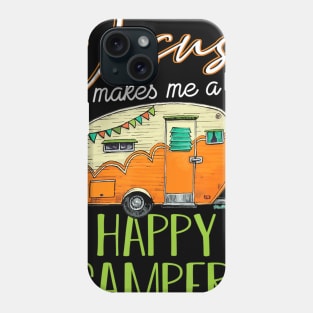 Jesus Makes Me a Happy Camper Christian Believer Phone Case