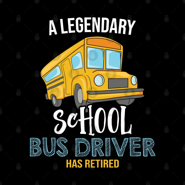 A legendary School bus driver has retired by Shirtbubble