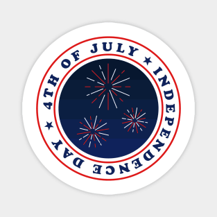 4TH OF JULY ✅ Independence Day - FireWorks Magnet