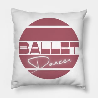 Ballet dancer design in pink for ballerinas Pillow