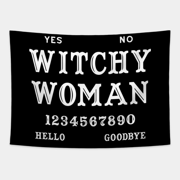 Witchcraft Wiccan Ouija Board Witchy Woman Tapestry by ShirtFace