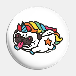 Pug Unicorn Pin