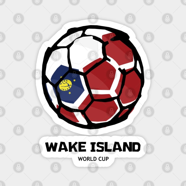 Wake Island Football Country Flag Magnet by KewaleeTee