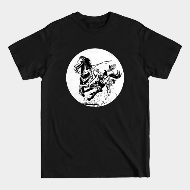 Discover cowboy falling from horse - Horse Fall - T-Shirt