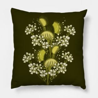 Venus Flytrap-Monochromatic Pillow