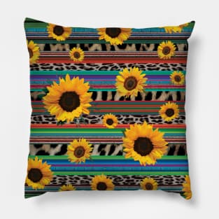 Serape Sunflower Pillow